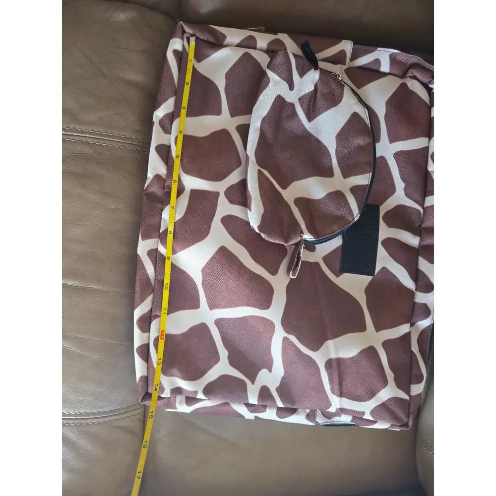 TRAVEL TREND Giraffe print travel tote bag 18